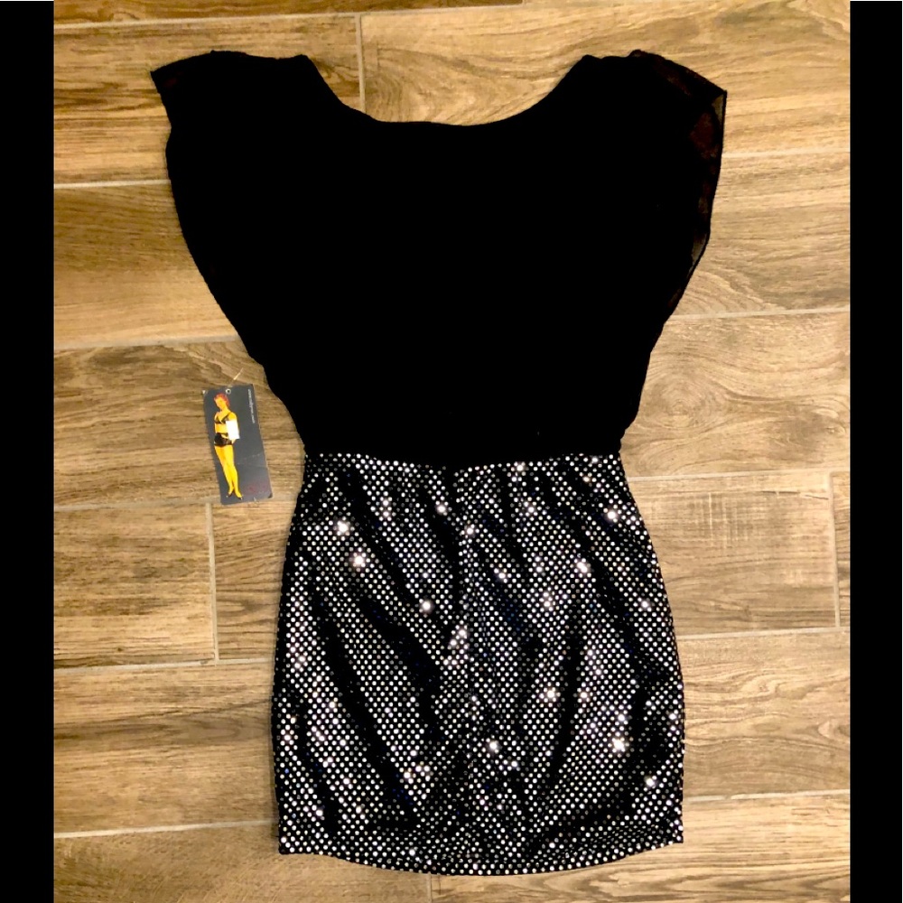 NWT Ruby Rox sequin look dress